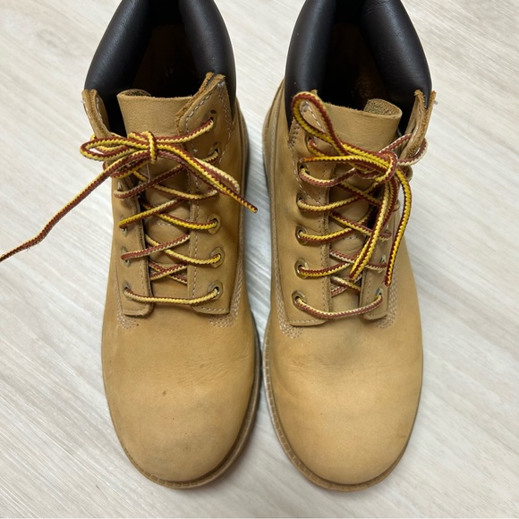 Timberland Boots‎ Size 3 Youth Boys 6 inch  Primaloft Waterproof Wheat Nubuck - Picture 5 of 10